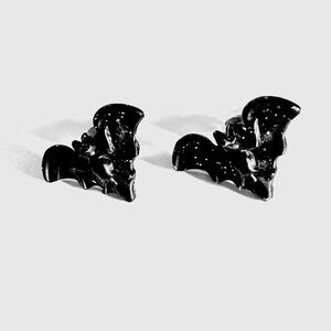 Black Bat Earrings